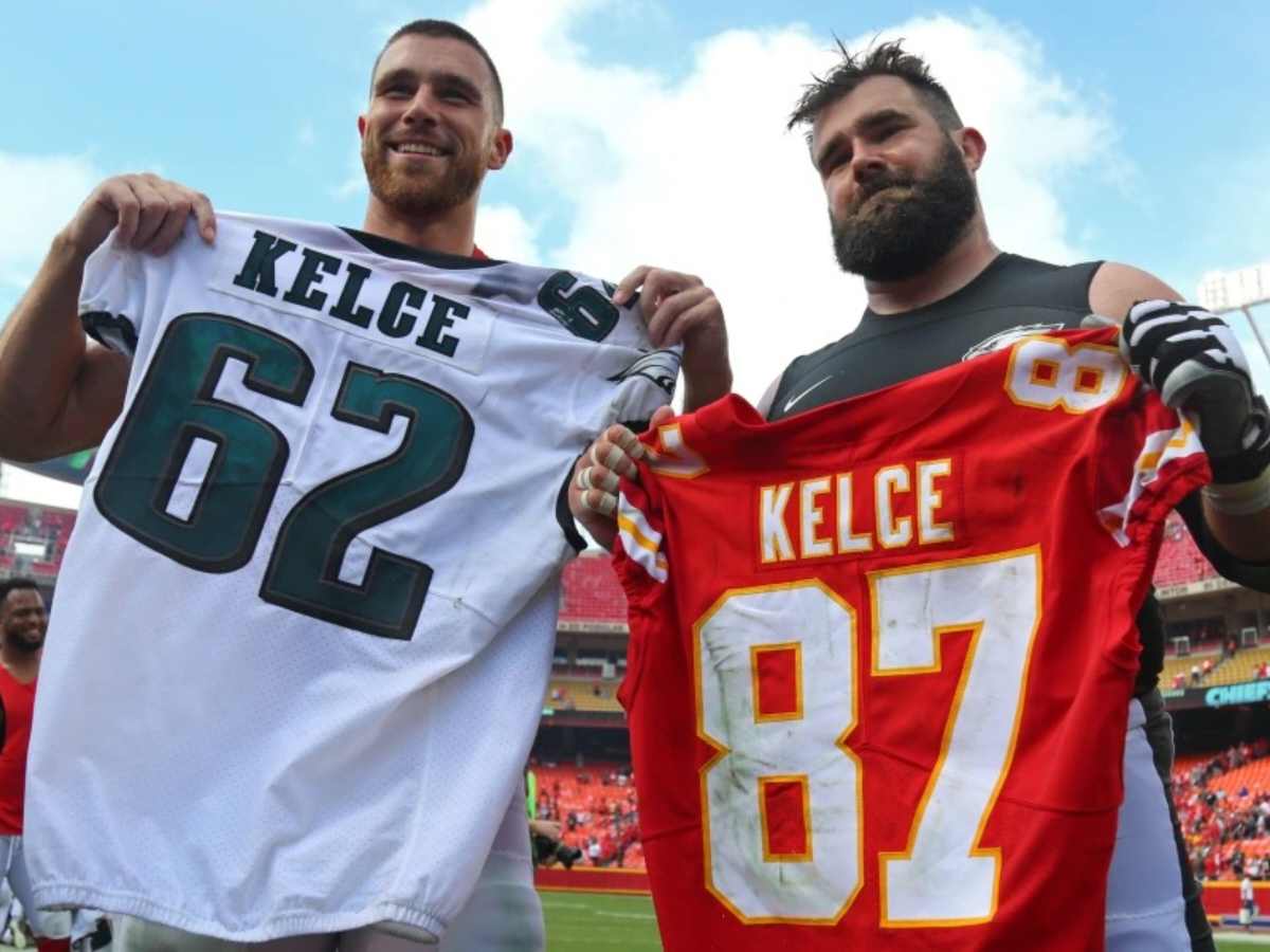 “Don’t F**KING look at me,” Travis Kelce has a GRAVE THREAT for his brother Jason Kelce ahead of the Super Bowl