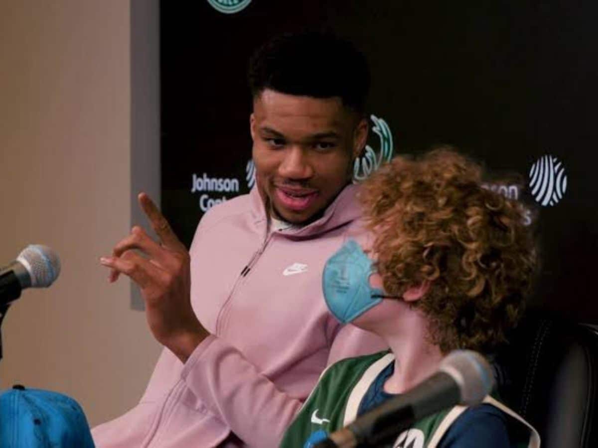 “I am able to make people feel good without losing myself,” Bucks’ Giannis Antetokounmpo brings massive joy to two Make-A-Wish Foundation youngsters