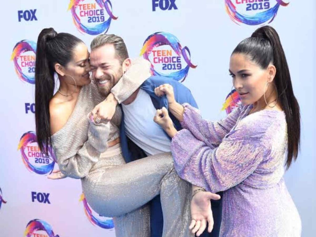 Nikki Bella, Artem Chigvintsev and Brie Bella (Image Credits: Showbiz Cheat Sheet)