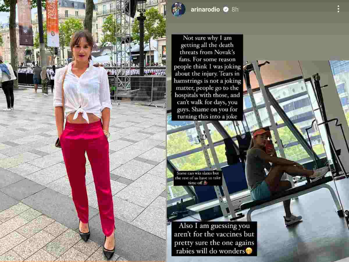 “Shame on you,” Arina Rodionova criticizes Novak Djokovic’s fans for giving death threats to her