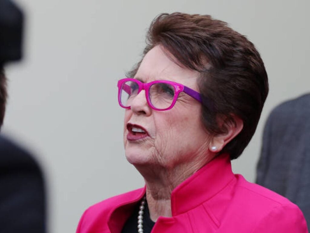 Billie Jean King at the 2022 Super Bowl