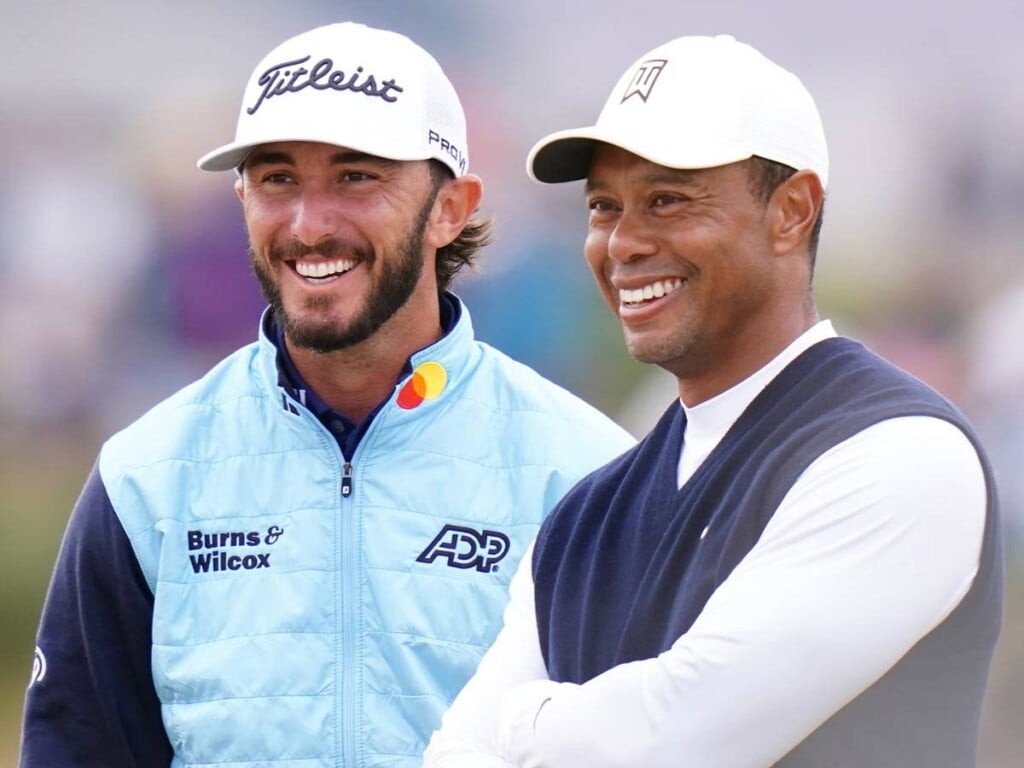 Max Homa and Tiger Woods [Image Credit: Golf Channel]