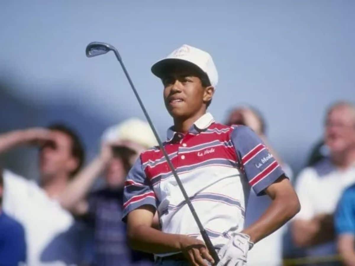 WATCH: Tiger Woods performs his best and surprises everyone at his first LA Open competition age 16