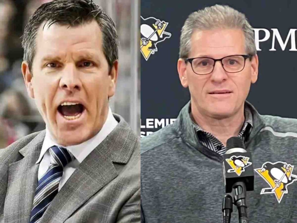 Mike Sullivan and Ron Hextall [Image Credit: SportsUnfold/HockeyFeed]