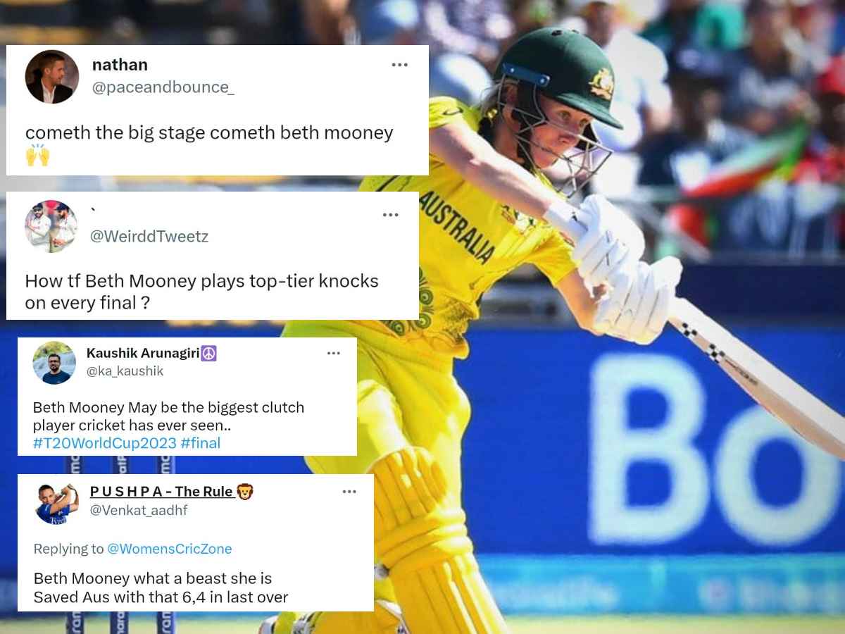 “Born to perfom in finals”- Twitter reacts Beth Mooney saves Australia from faltering against South Africa