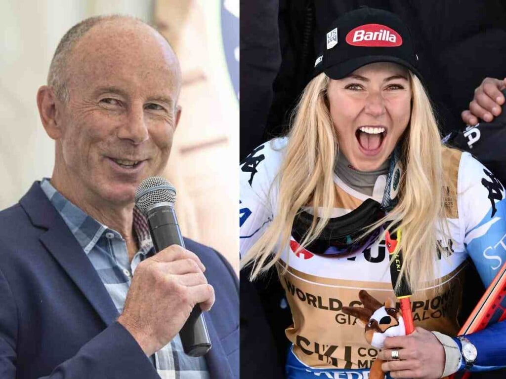 Ingemar Stenmark and Mikaela Shiffrin [Image Credit: King Goya/The Guardian]