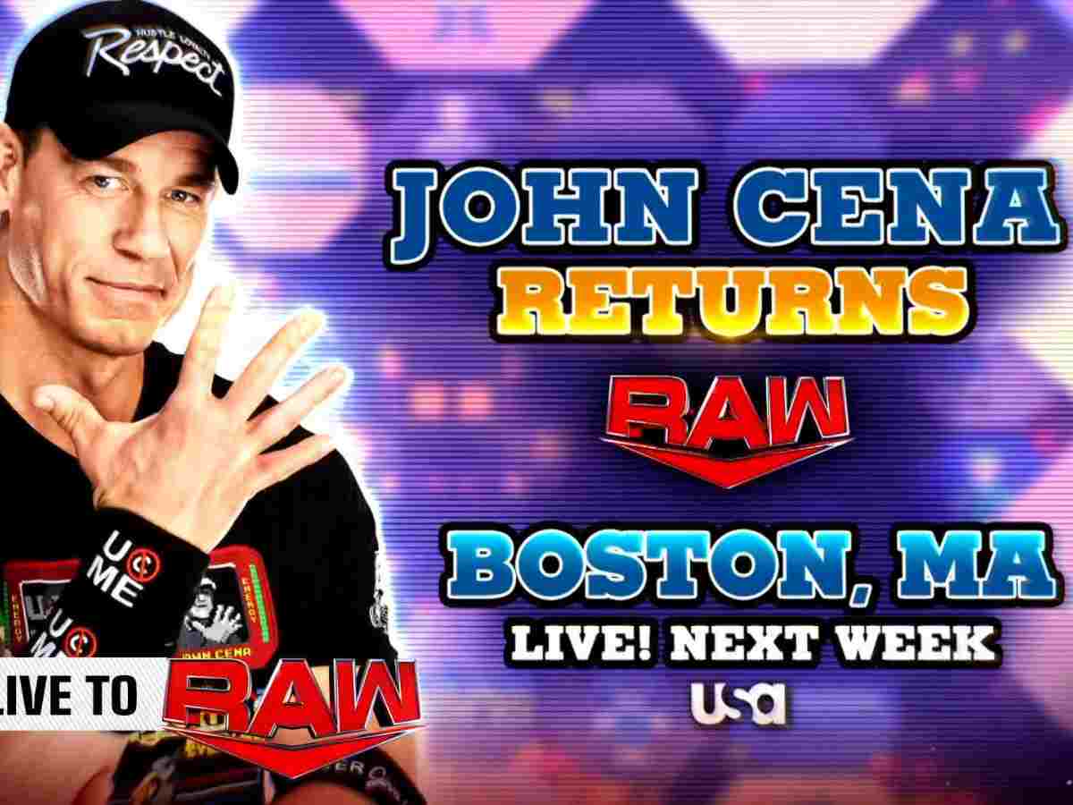 WWE loads up the card for next week’s Monday Night Raw featuring John Cena’s return