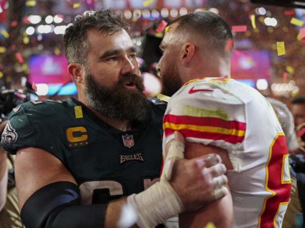 Jason Kelce and Travis Kelce