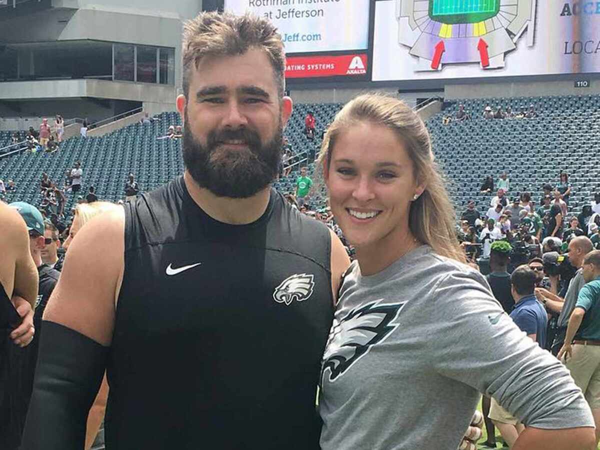 The Eagles center Jason Kelce’s pregnant wife JOKES on what will transpire if she went into labor close to the Super Bowl