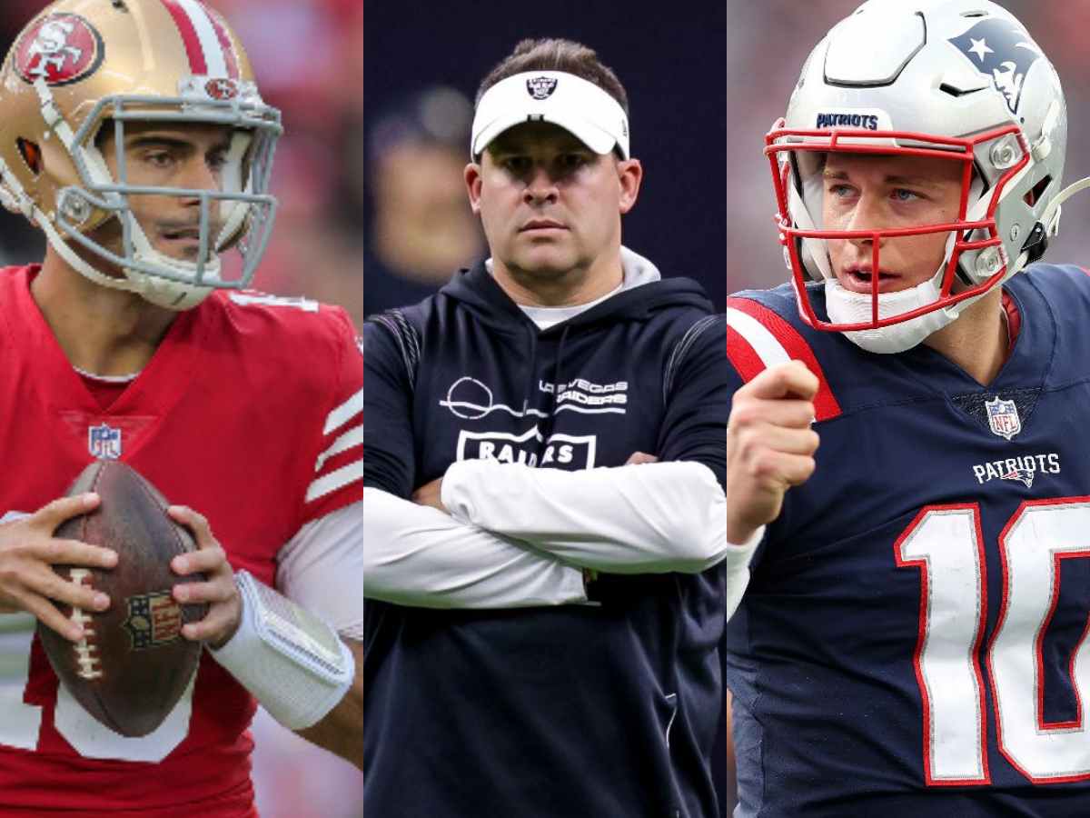 “Those could be bridge guys,” Robert Griffin III STRONGLY suggests the Raiders reunite their HC Josh McDaniels with either Mac Jones or Jimmy Garoppolo