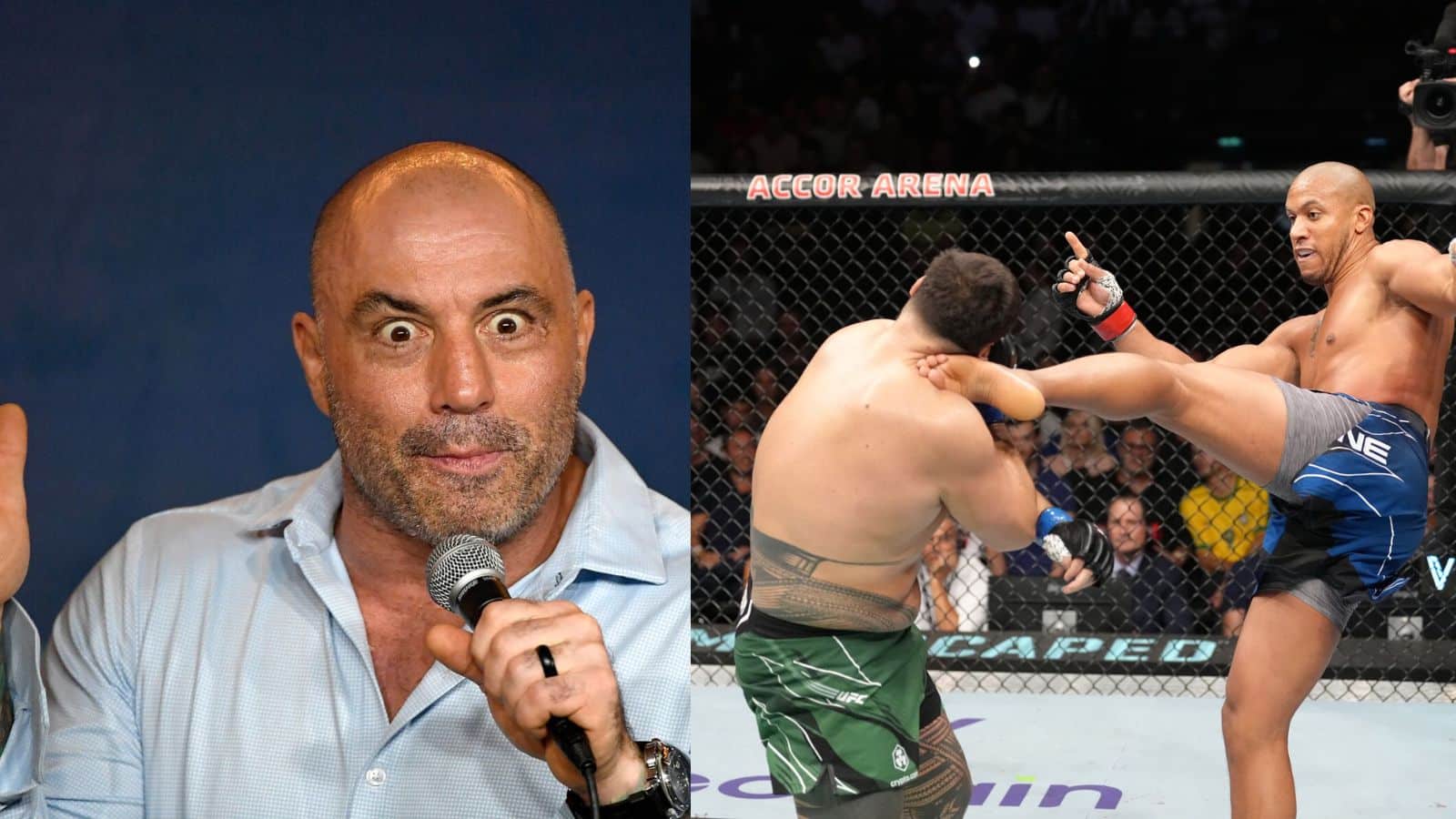 “Guy moves like a middleweight,” Joe Rogan lauds Ciryl Gane for unique ‘twisting kick’ and agility inside the octagon