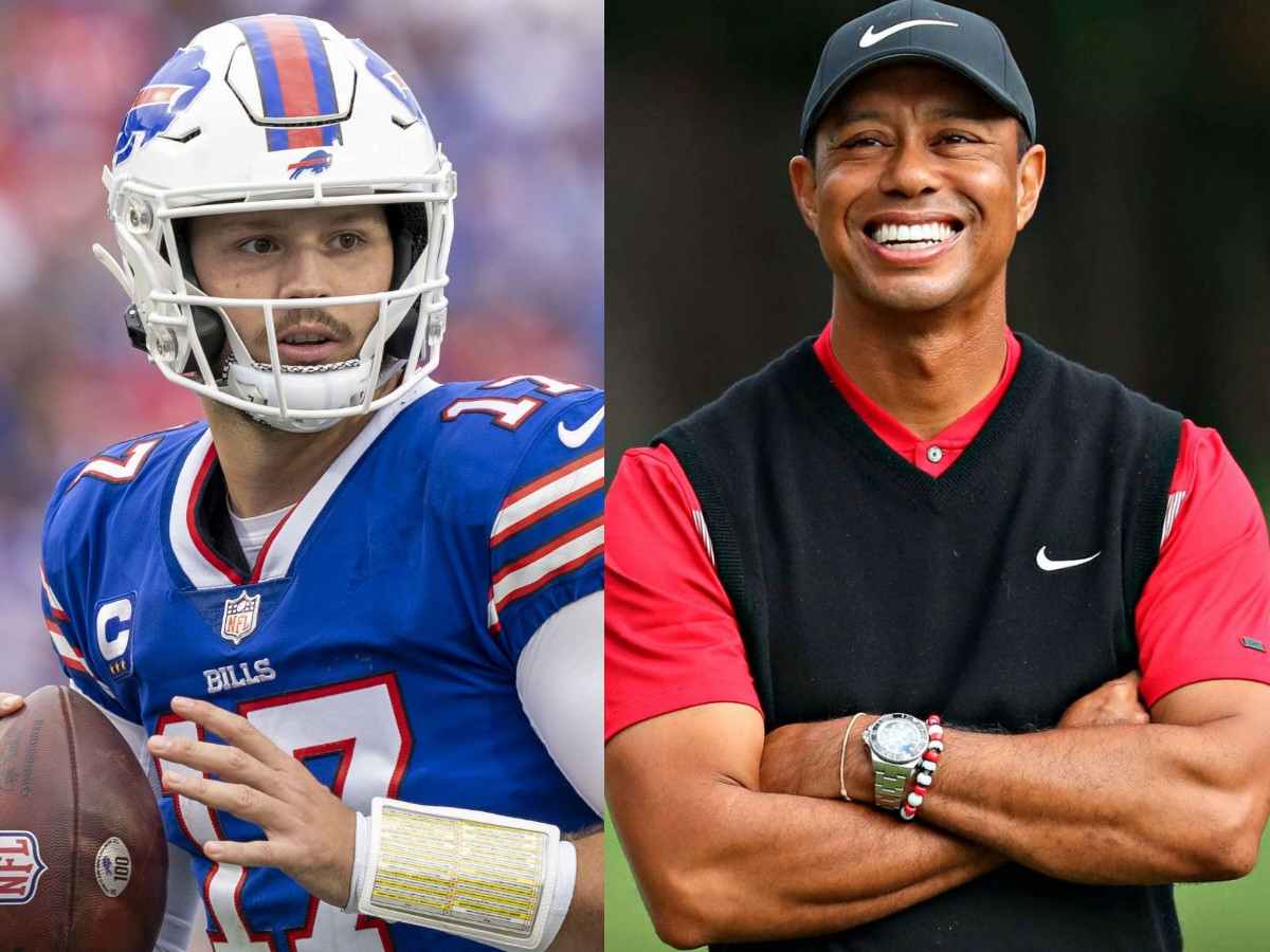 Bills QB Josh Allen left ‘speechless’ after meeting Tiger Woods at Genesis invitational