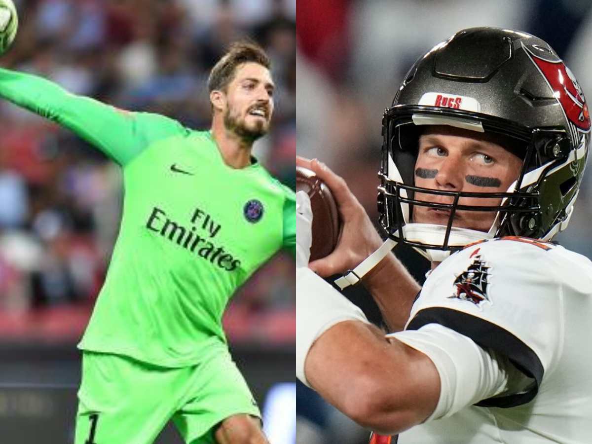 WATCH: Bundesliga star Goalkeeper showcases his Tom Brady-ish football passing ability ahead of the 2023 Super Bowl