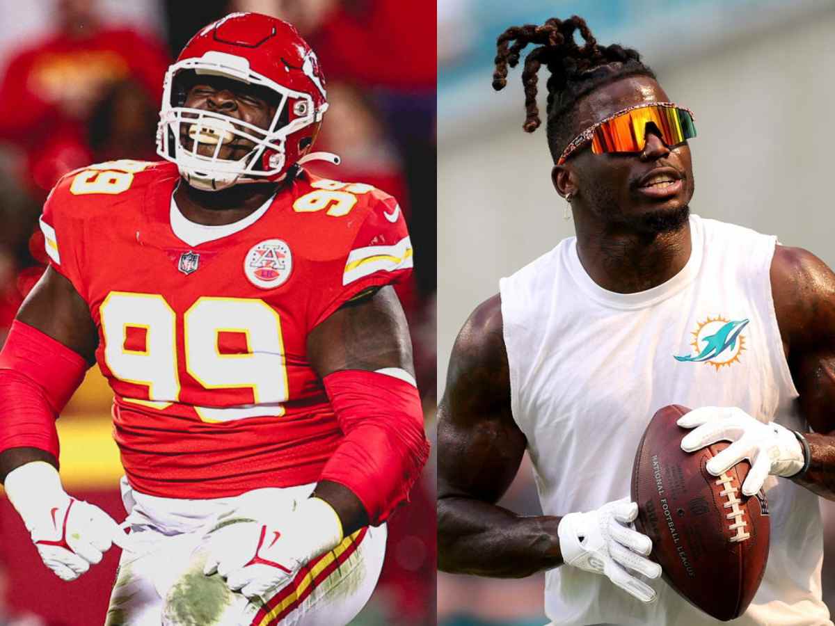 “Shut yo b** a** up” – Chiefs DT Khalen Saunders and Dolphins WR Tyreek Hill gets into a heated scuffle on social media