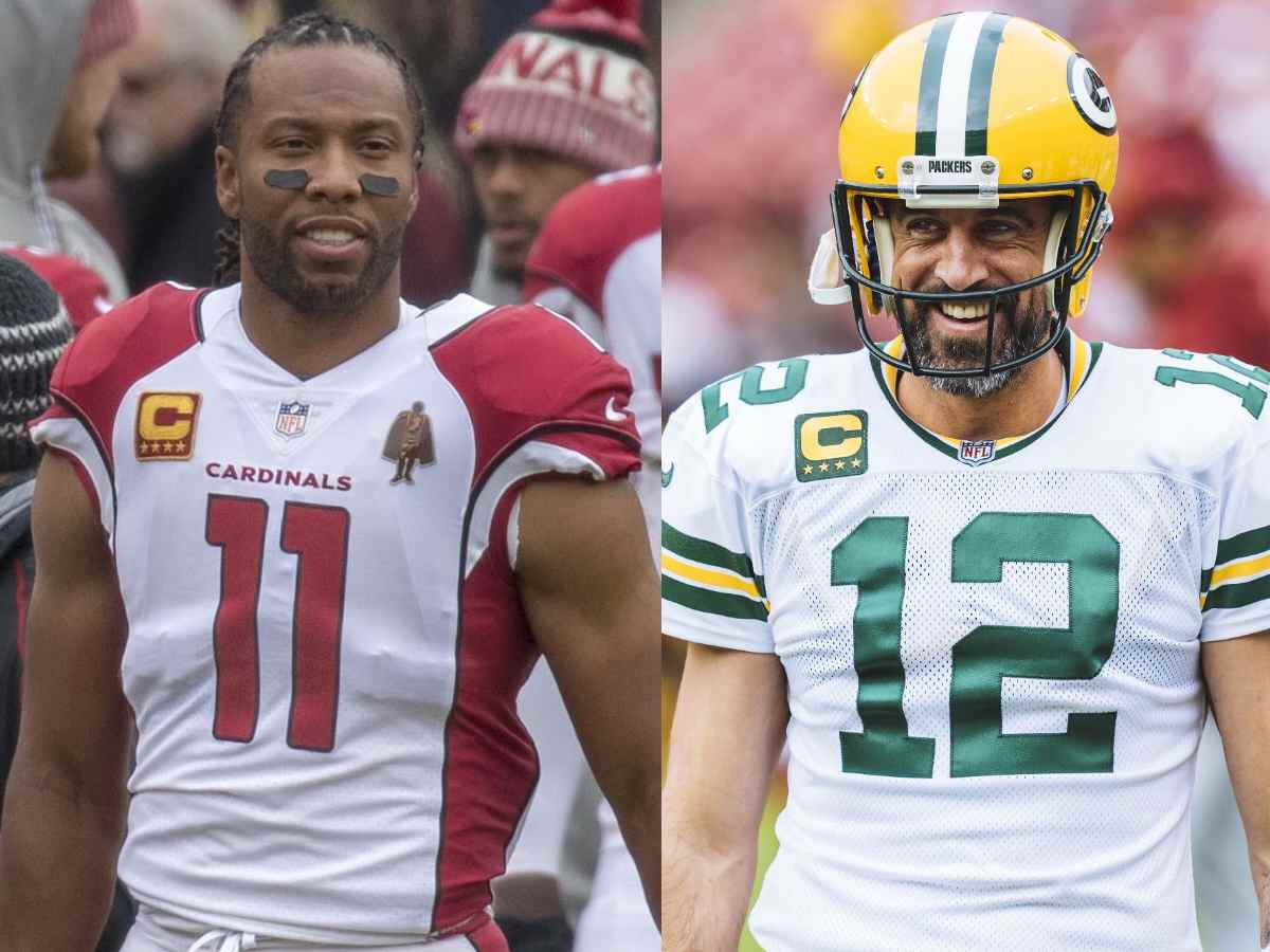 Cardinals legend Larry Fitzgerald picks a ‘perfect team’ for the Packers QB Aaron Rodgers instead of the Jets