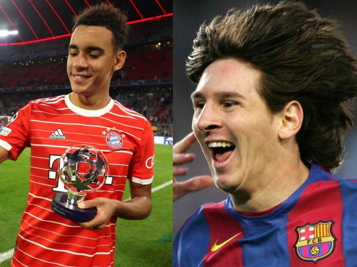 “Just scored a goal reminiscent of prime Messi”- Fans draw parallel between Jamal Musiala and Lionel Messi after his recent solo goal against Wolfsburg