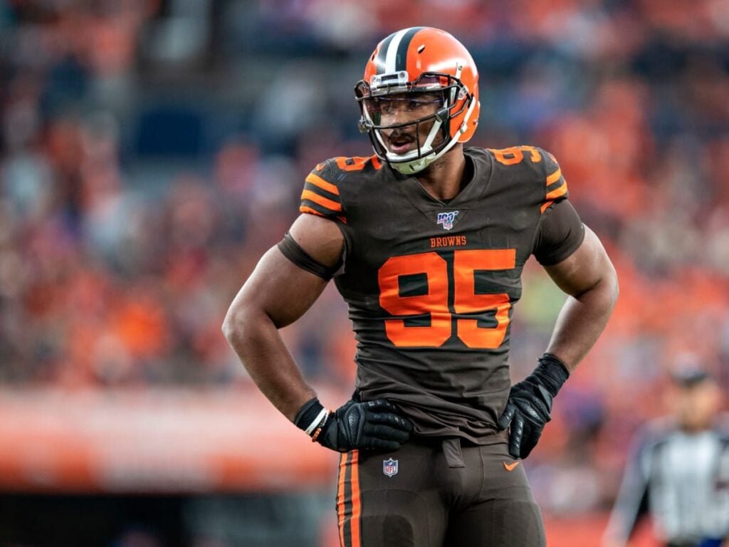 Myles Garrett Browns Steelers