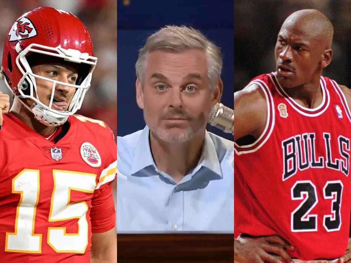 Colin Cowherd shockingly COMPARES Patrick Mahomes’ scramble in the Super Bowl to Michael Jordan’s iconic switch-hands layup