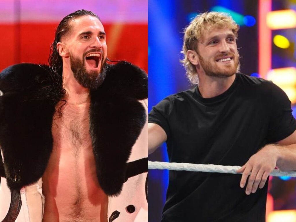 Seth Rollins with Logan Paul 