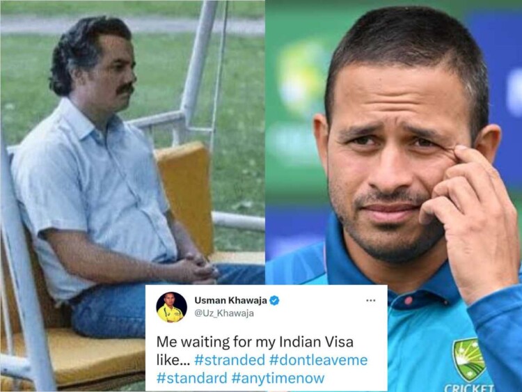 Usman Khawaja shares hilarious meme after missing flight due to delayed visa