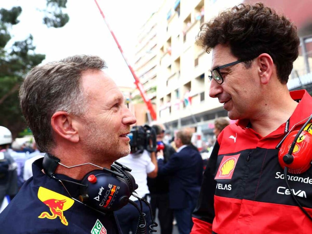 Christian Horner (L) and Mattia Binotto (R)