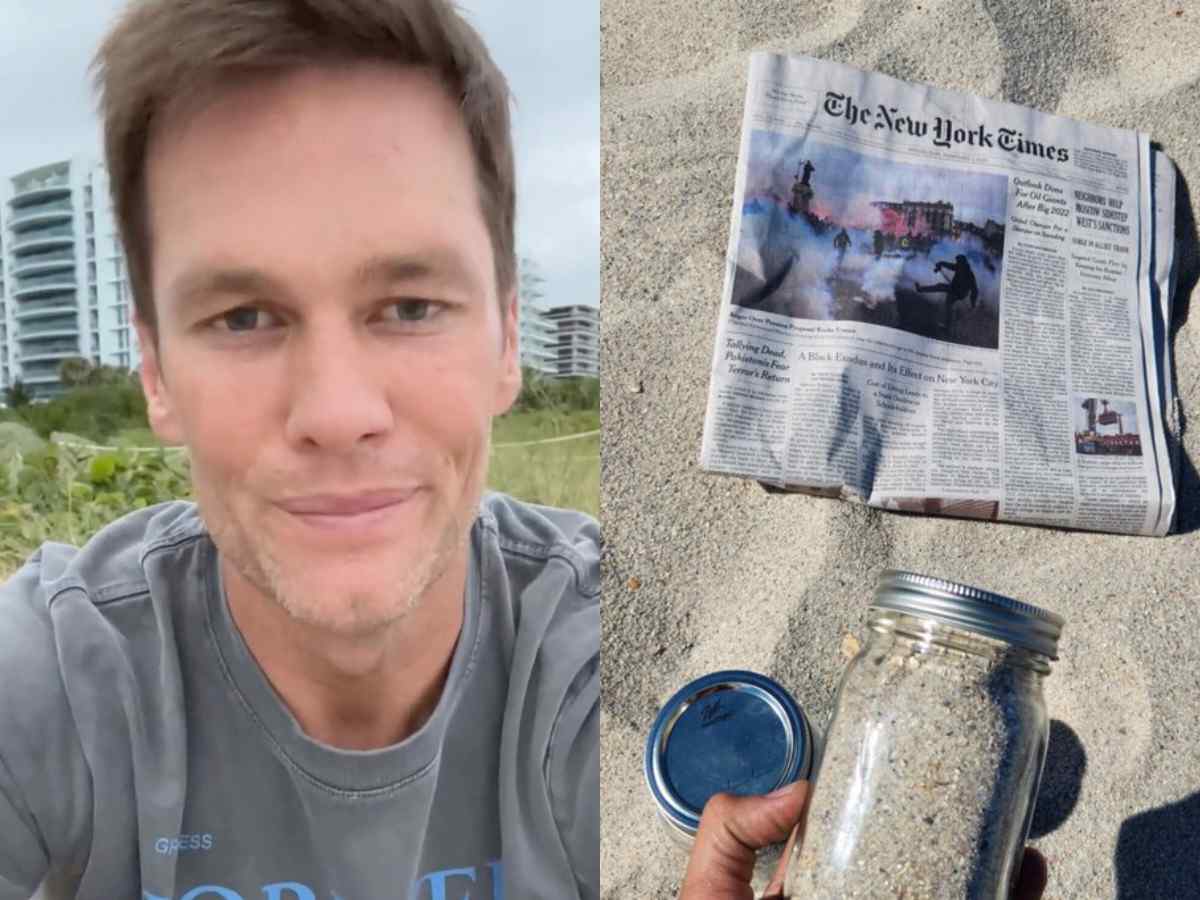 The jar of sand from Tom Brady’s second retirement announcement spot is selling for a MASSIVE $99,000 on eBay