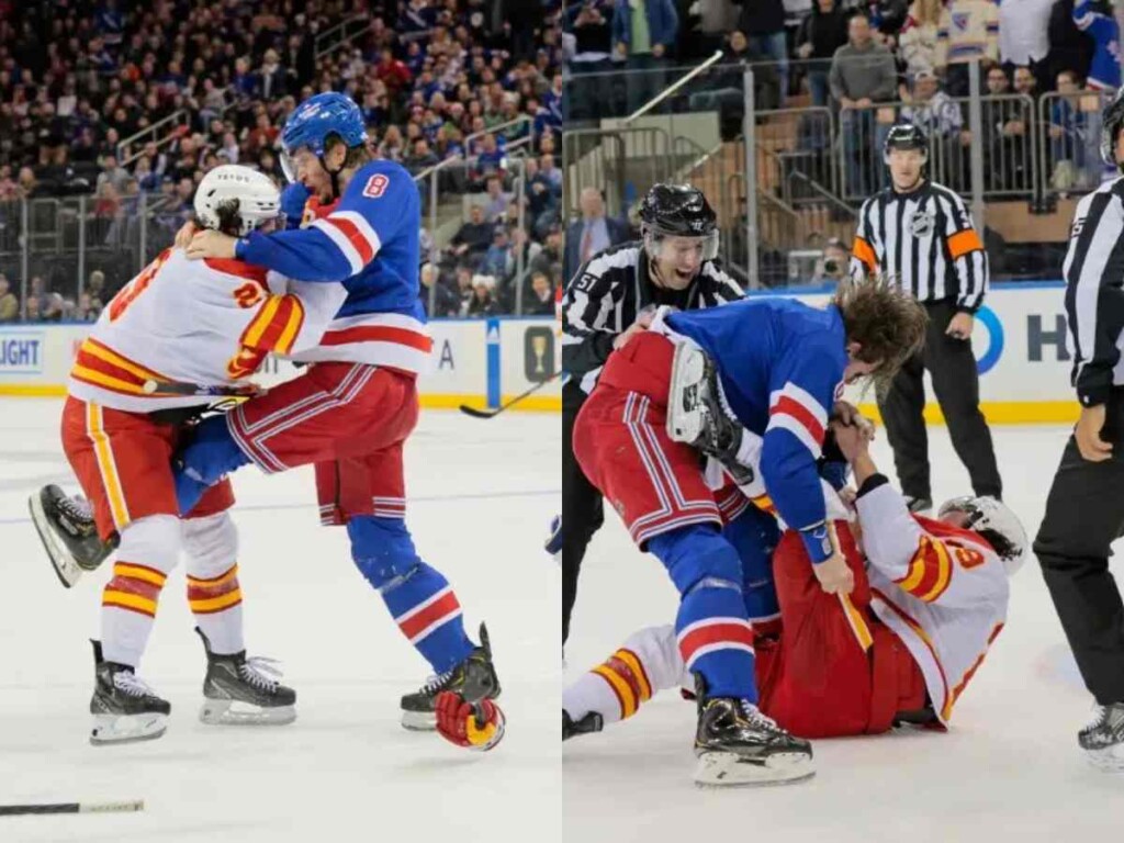 Jacob Trouba's hit on Rangers [Image Credit: NY Post]