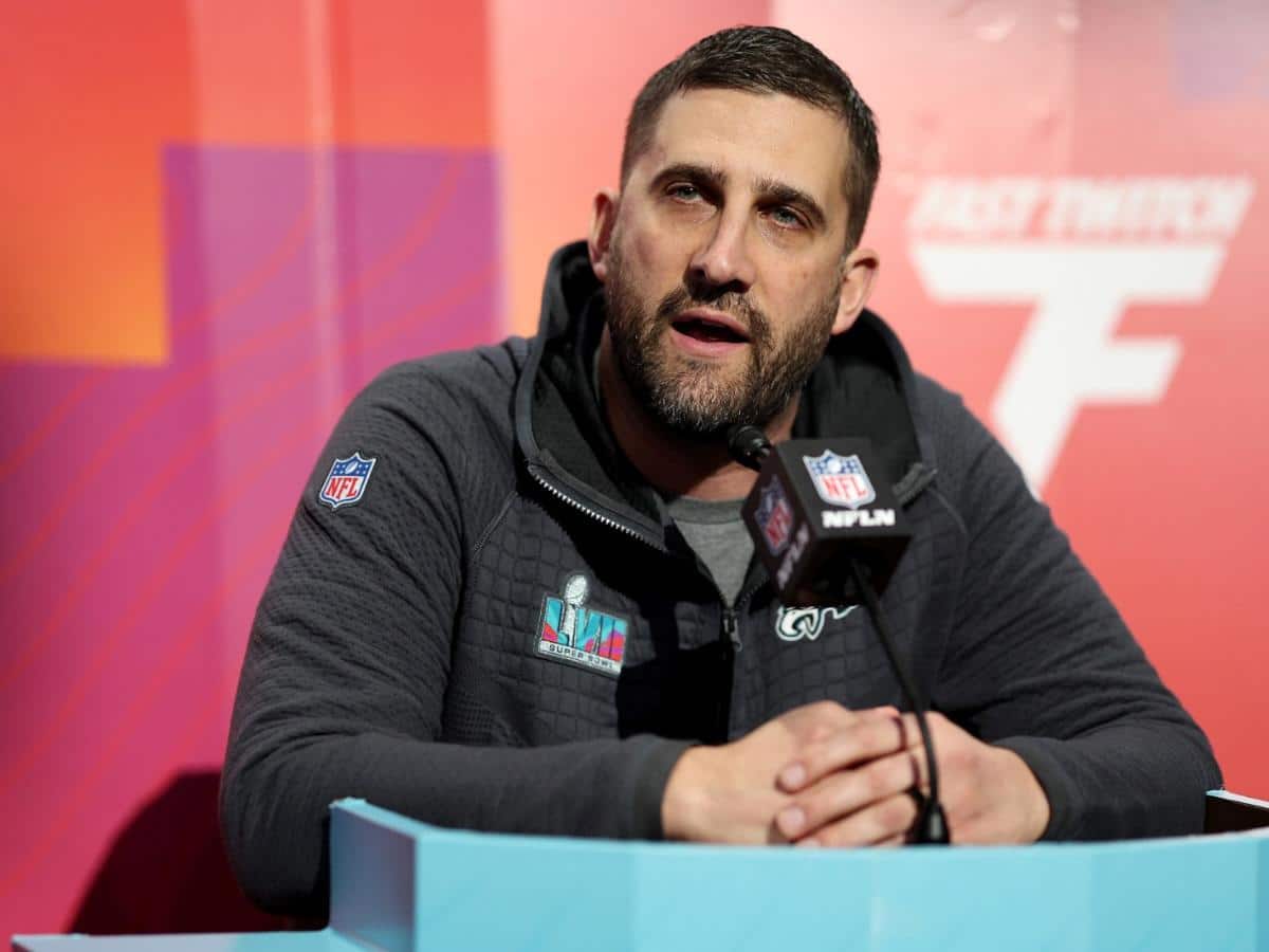 Eagles HC Nick Sirianni left red face by an absurd question involving his 5-year-old daughter’s dating life during Super Bowl Media Day