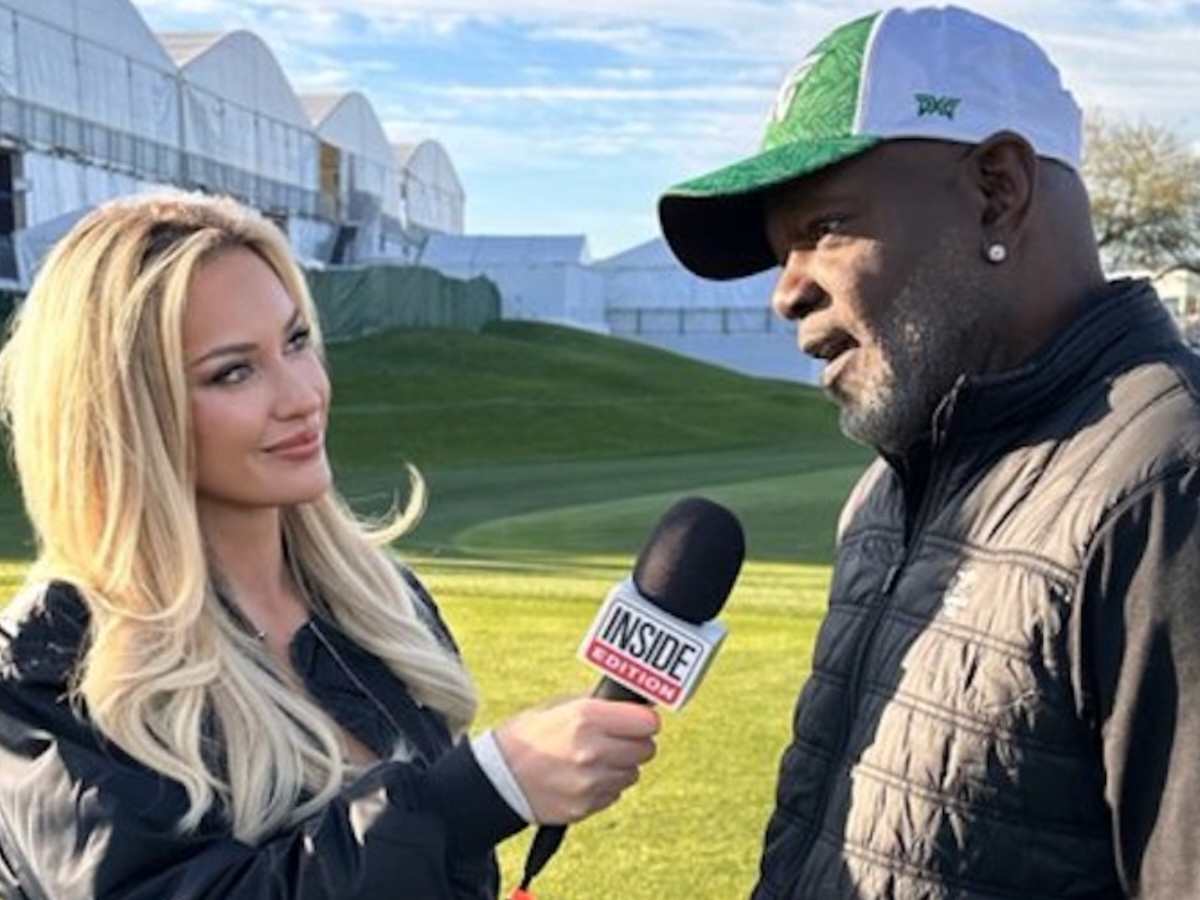 Paige Spiranac’s iconic interview with legend Emmitt Smith at WM Open leaves fans in a frenzy