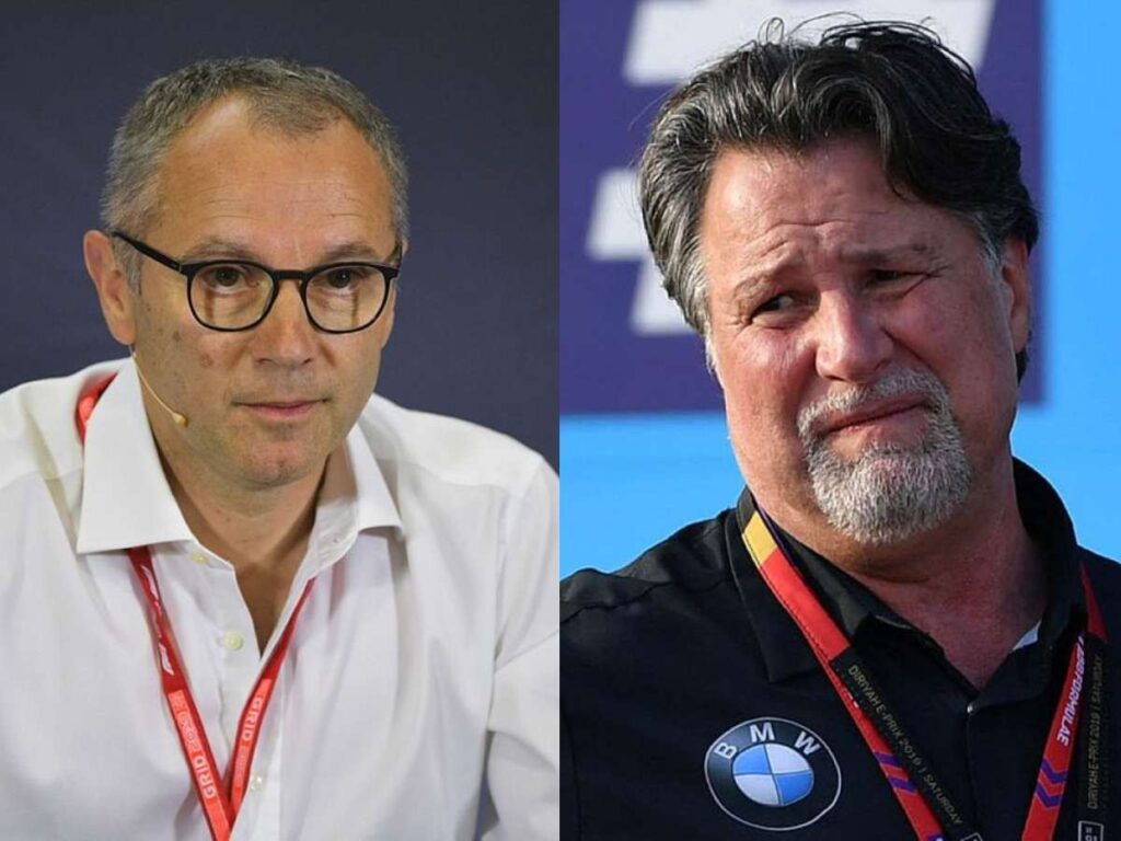 Stefano Domenicali (L) | Michael Andretti (R)