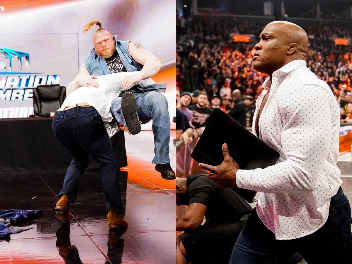 WATCH: Bobby Lashley stands tall over Brock Lesnar on Raw, signs the contract for Elimination Chamber