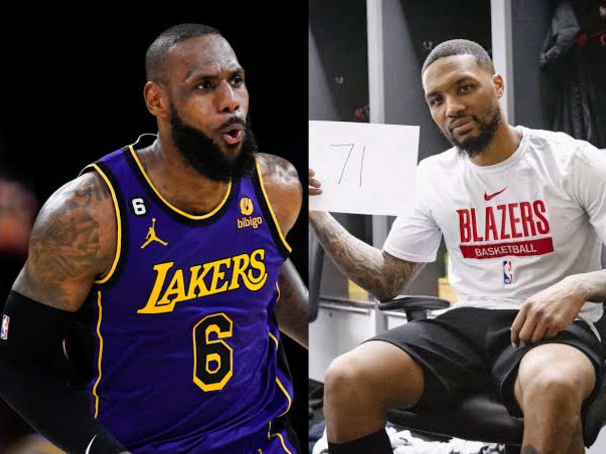 LeBron James offers One-emoji reaction to Damian Lillard’s 71-point outing against the Rockets