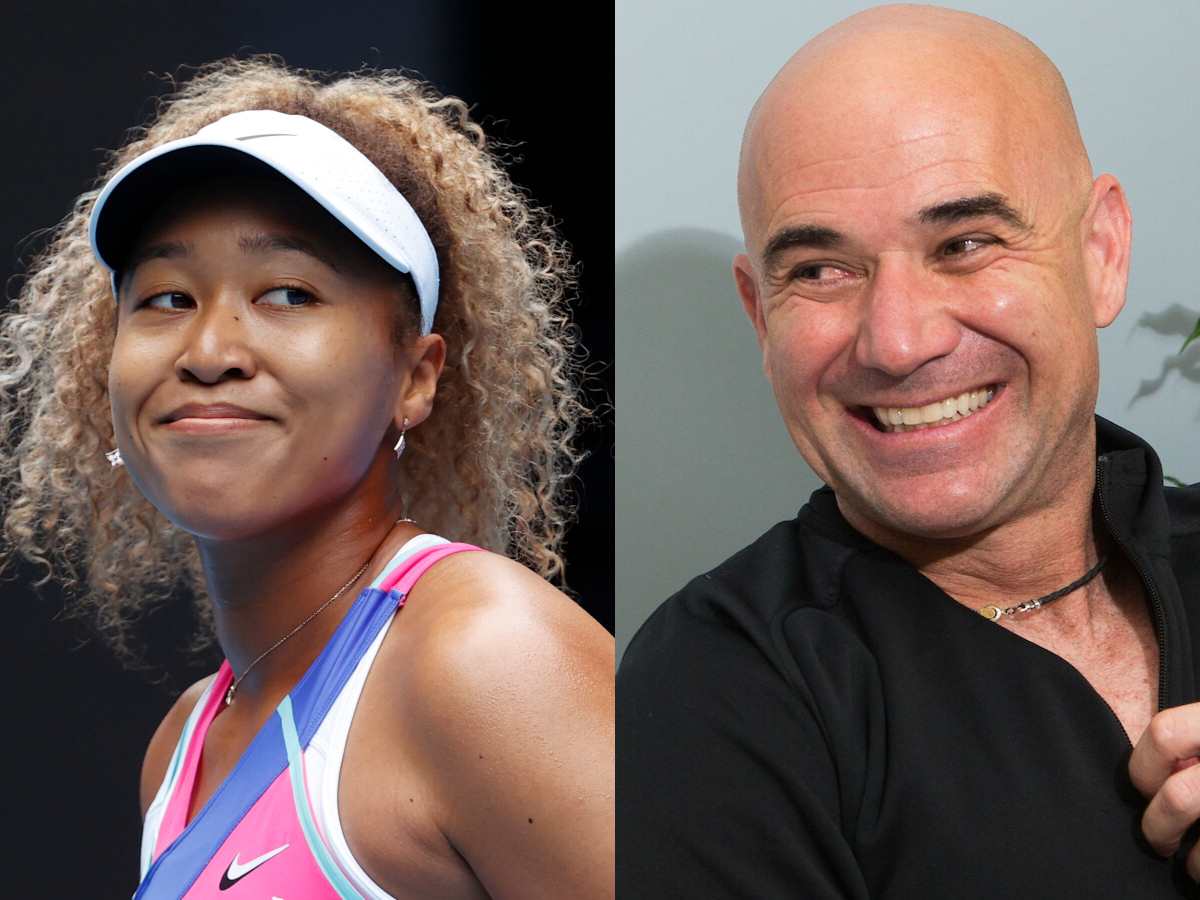 Pregnant Naomi Osaka seen practicing under the watchful eyes of Andre Agassi sparking rumors on potential coaching association