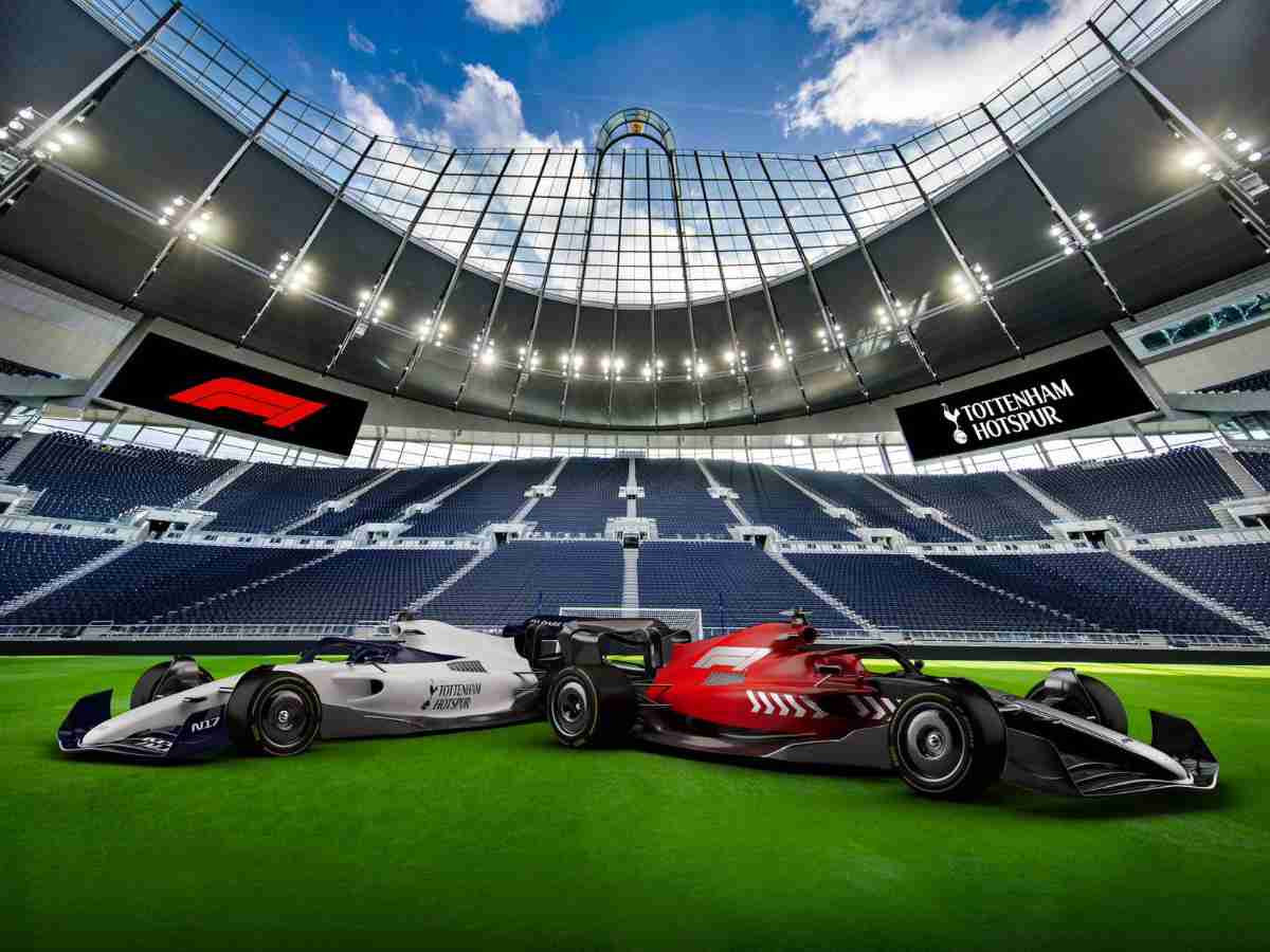 Formula One signs a 15-year deal with Premier League club Tottenham Hotspur and is set to build the world’s first in-stadium kart track