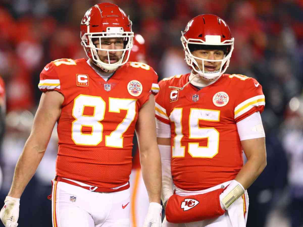 “The King of making anything happen,” Chiefs TE Travis Kelce has an ultimate compliment for Patrick Mahomes ahead of the Super Bowl game