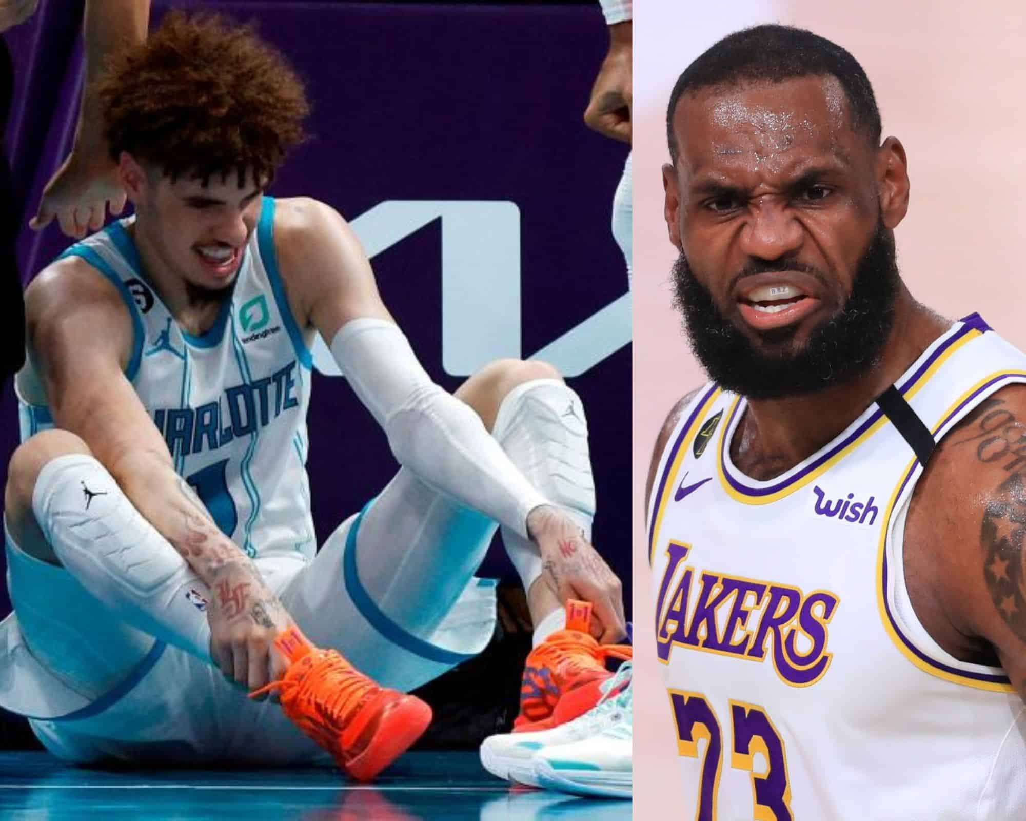 LaMelo Ball echoes LeBron James with “I heard it pop” jibe after suffering ankle fracture