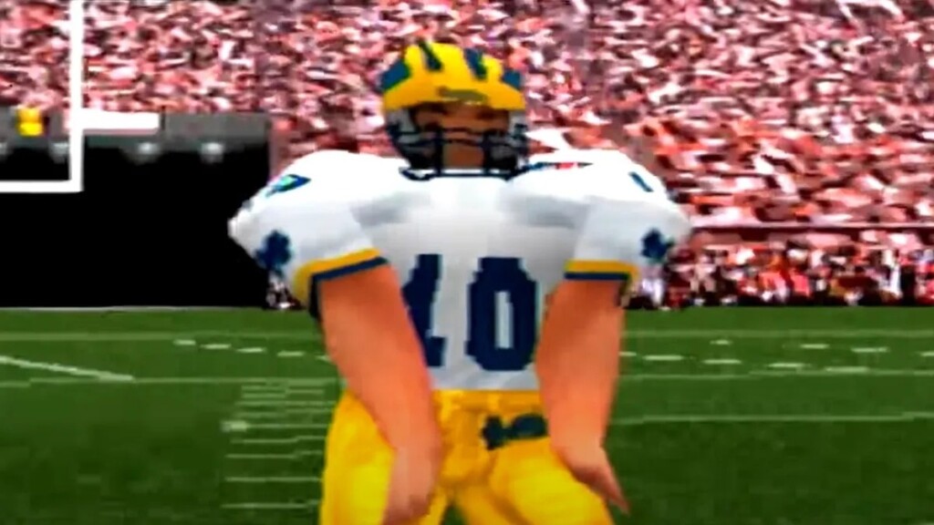 NCAA Football 99 - First game to feature Tom Brady 