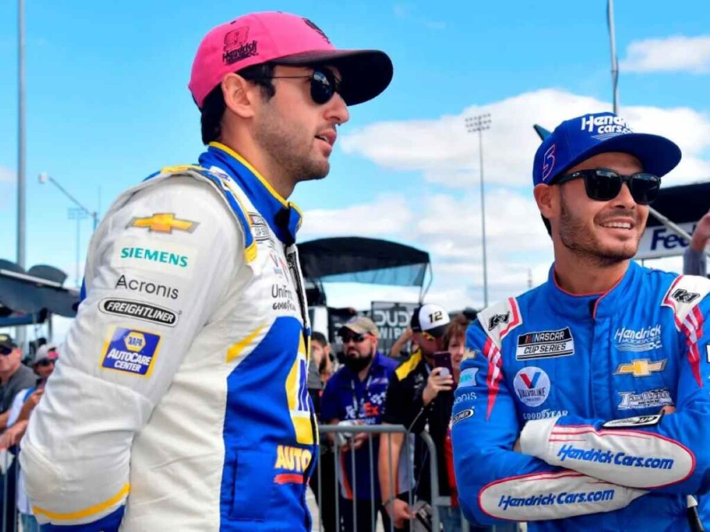 Chase Elliott and Kyle Larson 