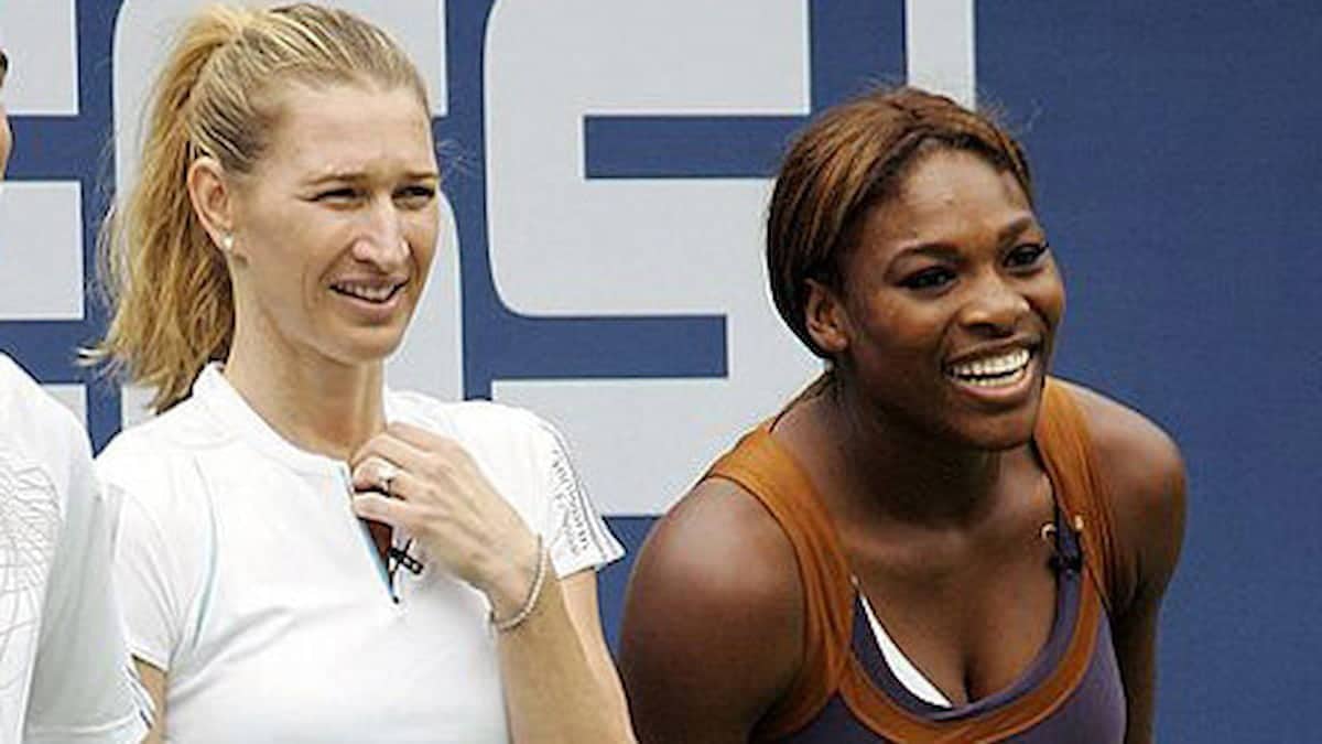 “It has no relevance in her world,” Andre Agassi said Steffi Graf was unbothered when Serena Williams surpassed her Grand Slam titles tally