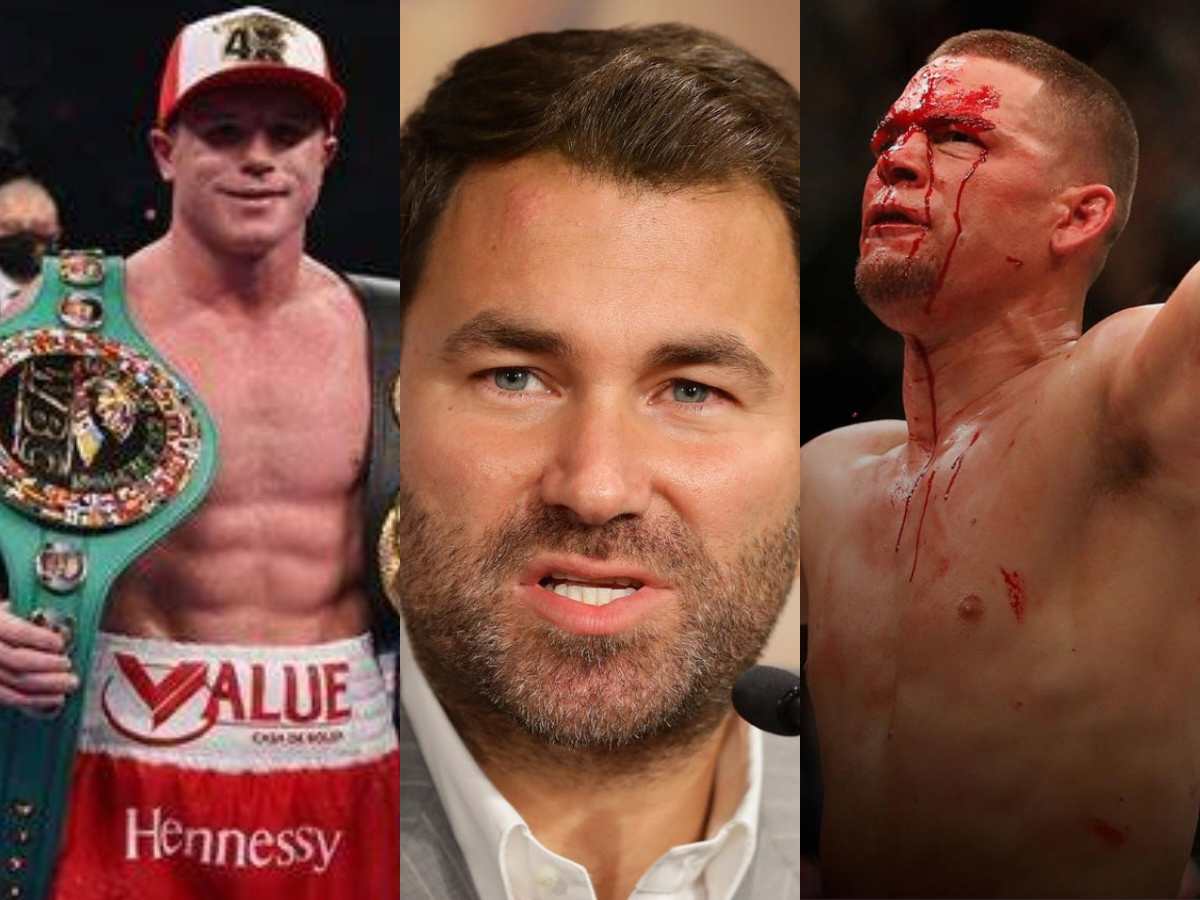 “First murder case to be recorded” – Fans rattled as Eddie Hearn claims Nate Diaz’s interested in fighting Canelo Alvarez in a boxing match