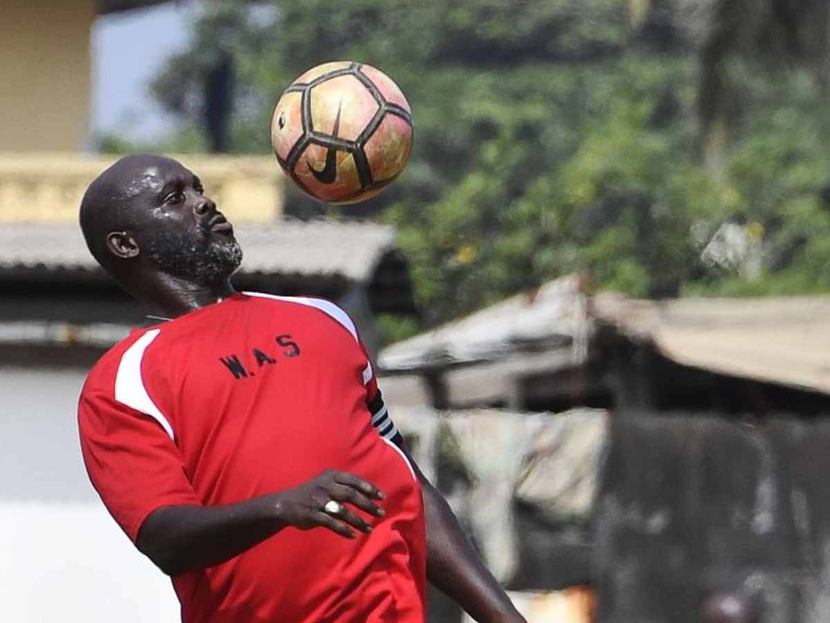 WATCH: Former Ballon d’Or winner George Weah seen dribbling past defenders at 56