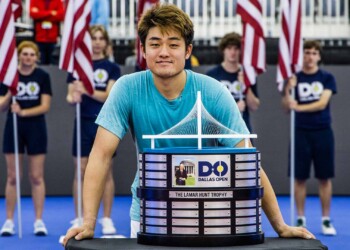 Wu Yibing with Dallas Open Cup