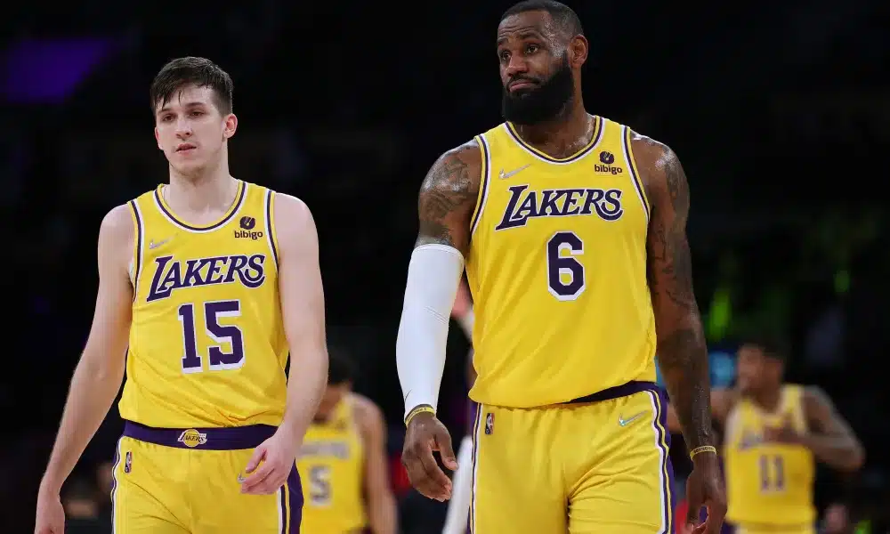 “SHUT YO MOUTH!” LeBron James loses his mind over Austin Reaves’ career-best outing leading to a vital Lakers win