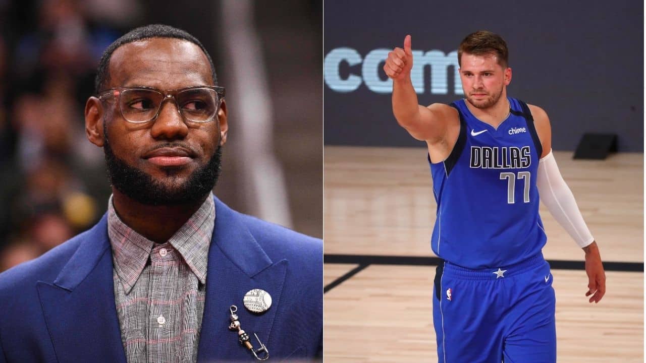 “Man that’s SIMPLY INSANE!!!!”- LeBron James blown away by Luka Doncic’s defense-piercing pass against the Pacers