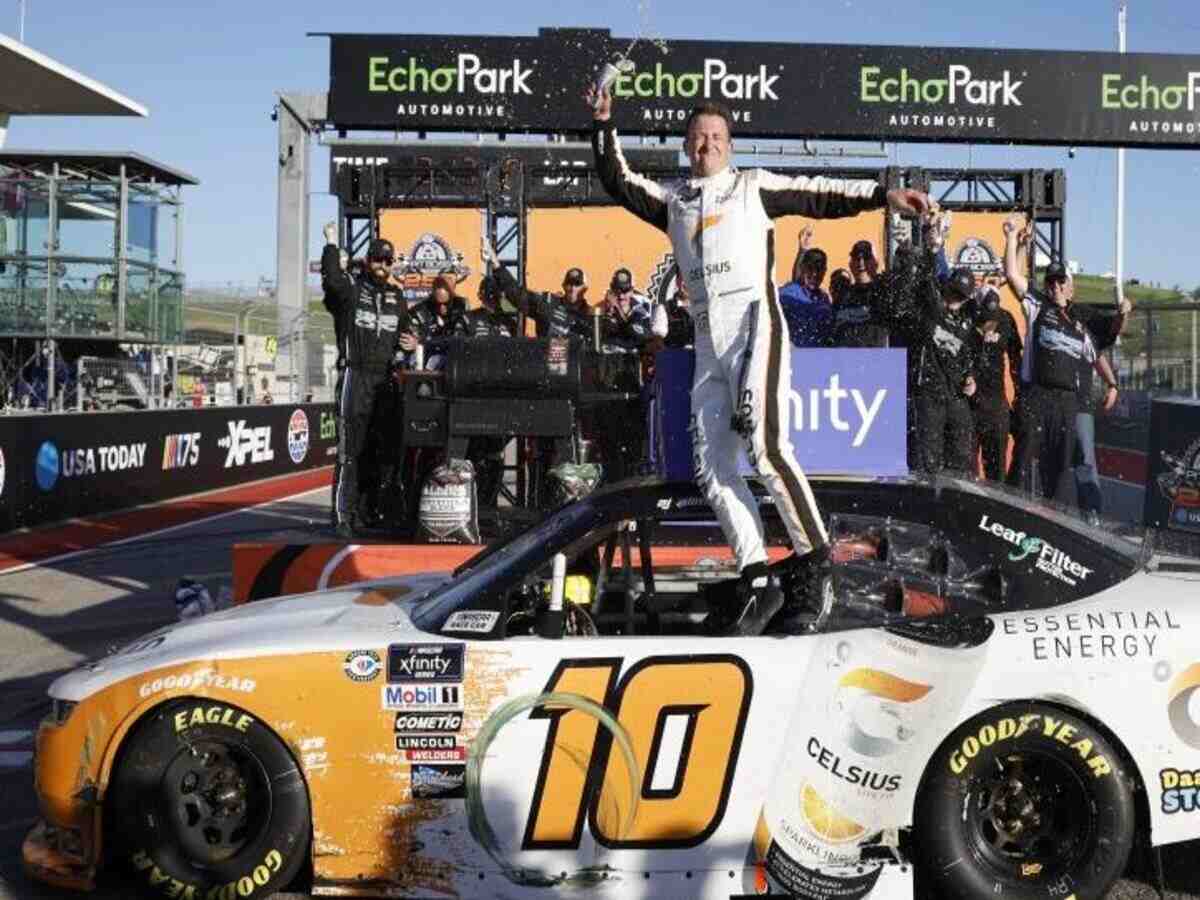 “A no-talent hack that needs to punt people to win”- Twitter reacts to A.J. Allmendinger Xfinity Series’ Pit Boss 250 win