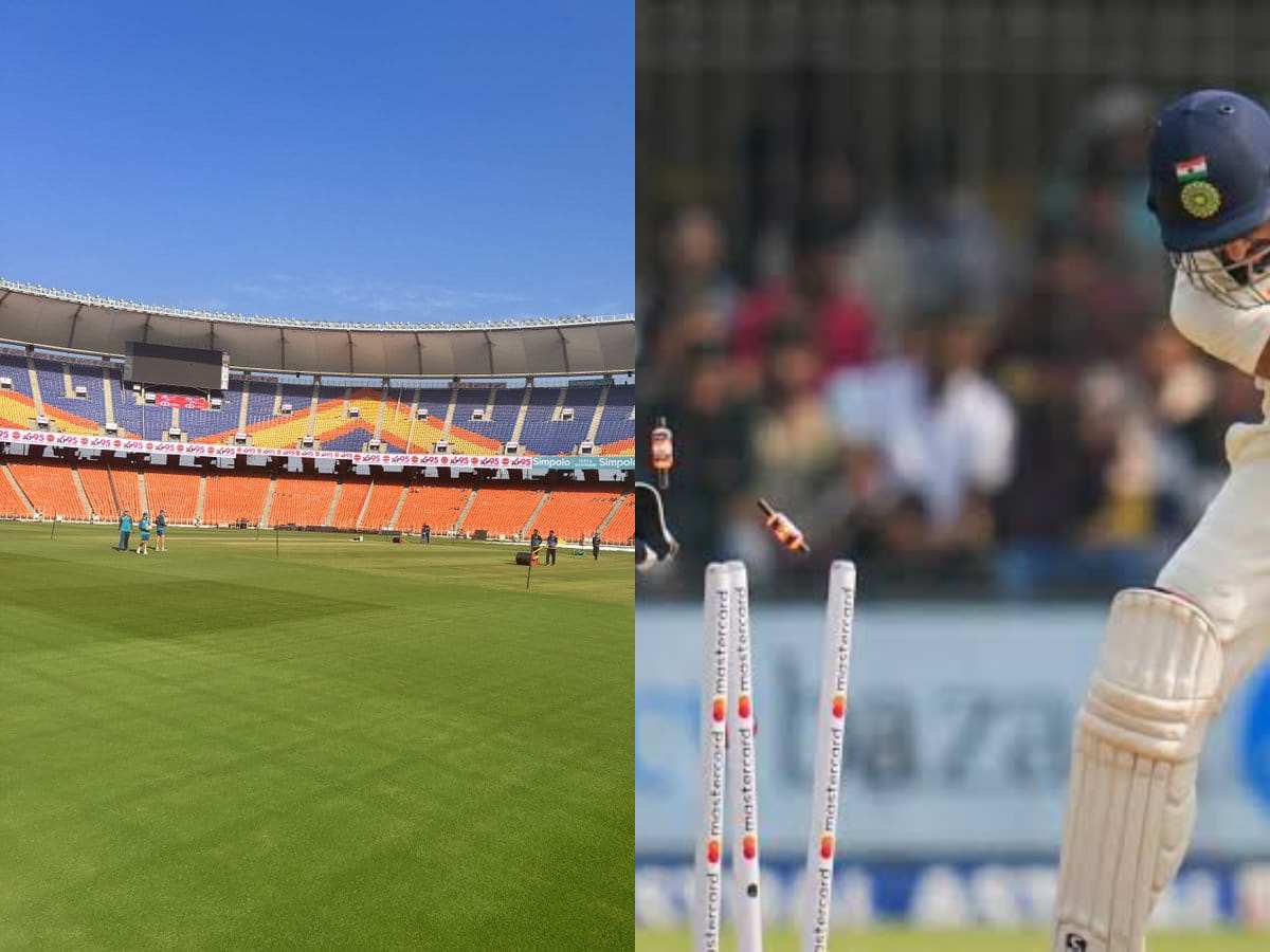 What type of pitch is being prepared at Narendra Modi Stadium for Ahmedabad Test? Did India ask for a green top?