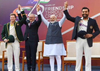 PM Modi and PM Albanese hand caps to Rohit Sharma and Steve Smith ahead of 4th BGT Test