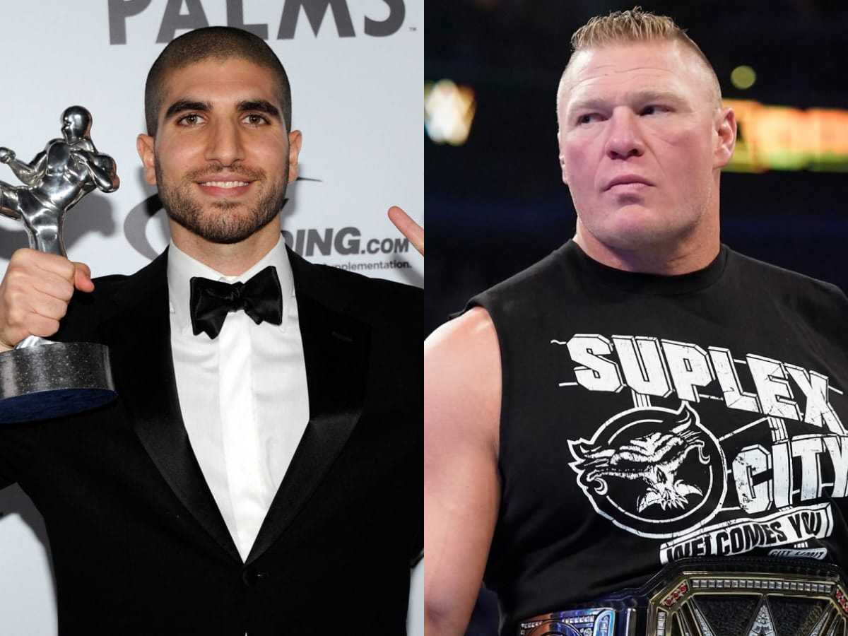 When a sarcastic Brock Lesnar trolled Ariel Helwalni after the latter’s witty question