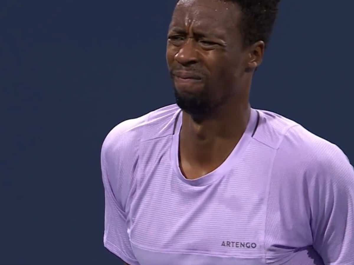 WATCH: Gael Monfils nearly breaks into tears as injury forces him to withdraw after playing only 30 minutes in Miami Masters