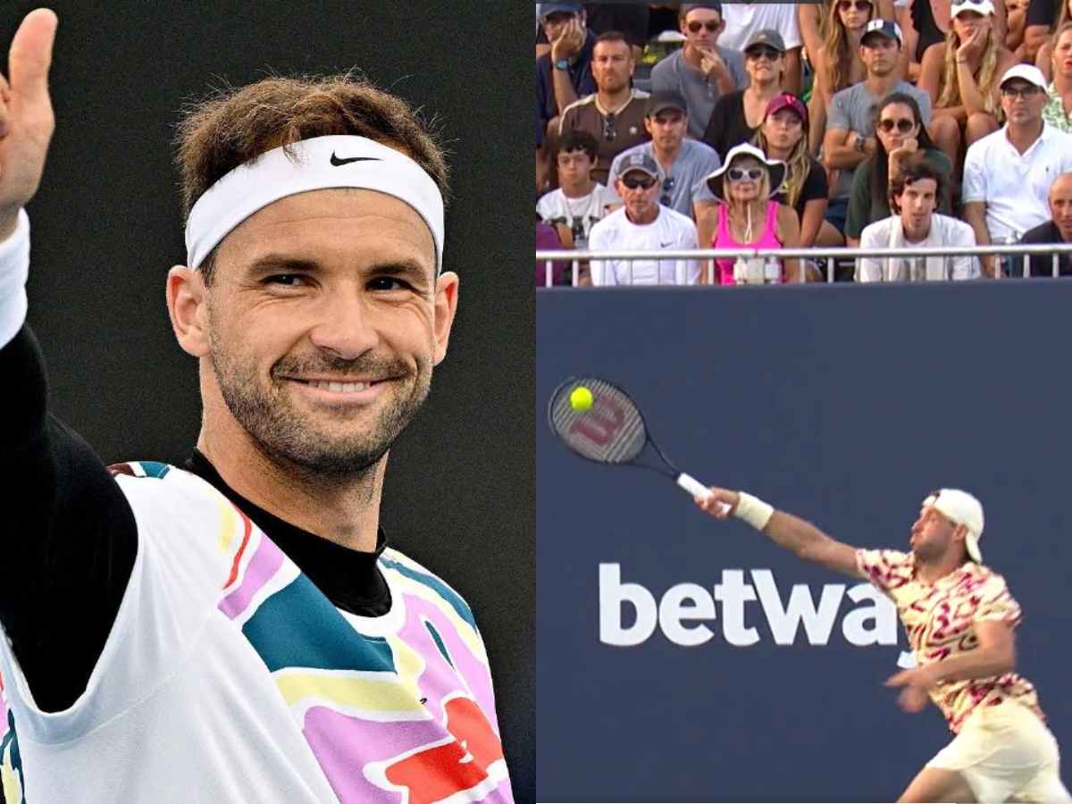 WATCH: “Unbelievable!” Grigor Dimitrov produces an incredible shot against Jan-Lennard Struff in Miami stunning the fans